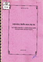 Hội nghị triển khai dự án cải thiện chăm sóc y tế đối với nạn nhân của bạo hành giới gia đoạn II